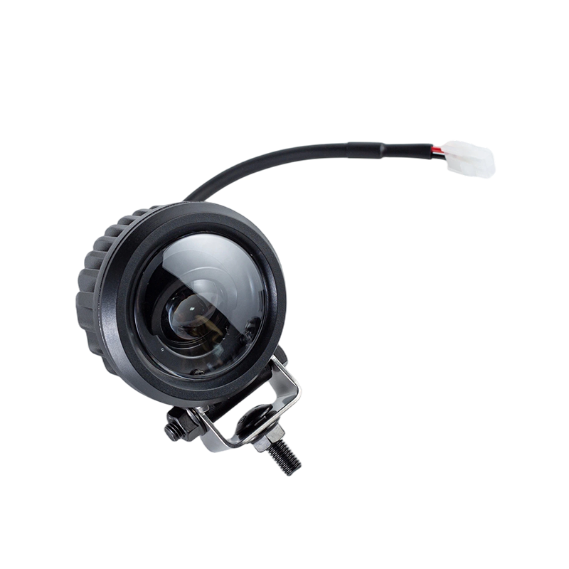 IP67 5W DC9-80V 비스듬한 둥근 파란 반점 지게차 안전 경고등