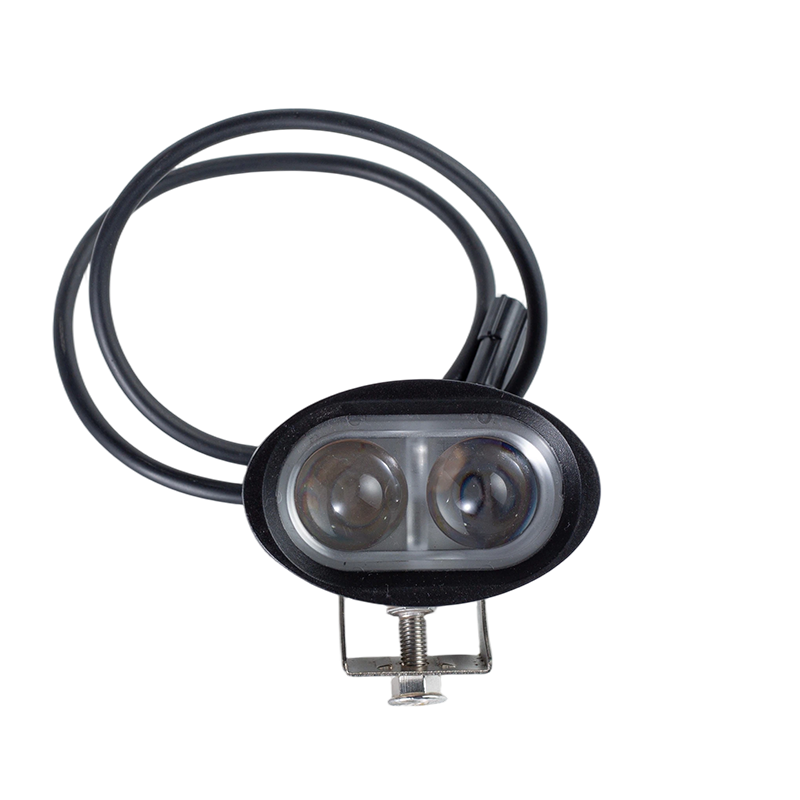 IP67 6W DC9-80V 타원형 와이드 빔 빨간색/파란색 지게차 안전 경고등