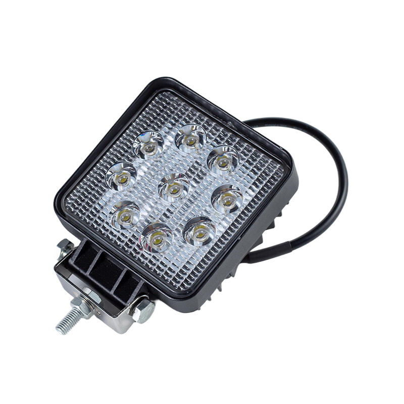 IP67 002 산업용 차량용 고강도 9-LED 사각 작업등