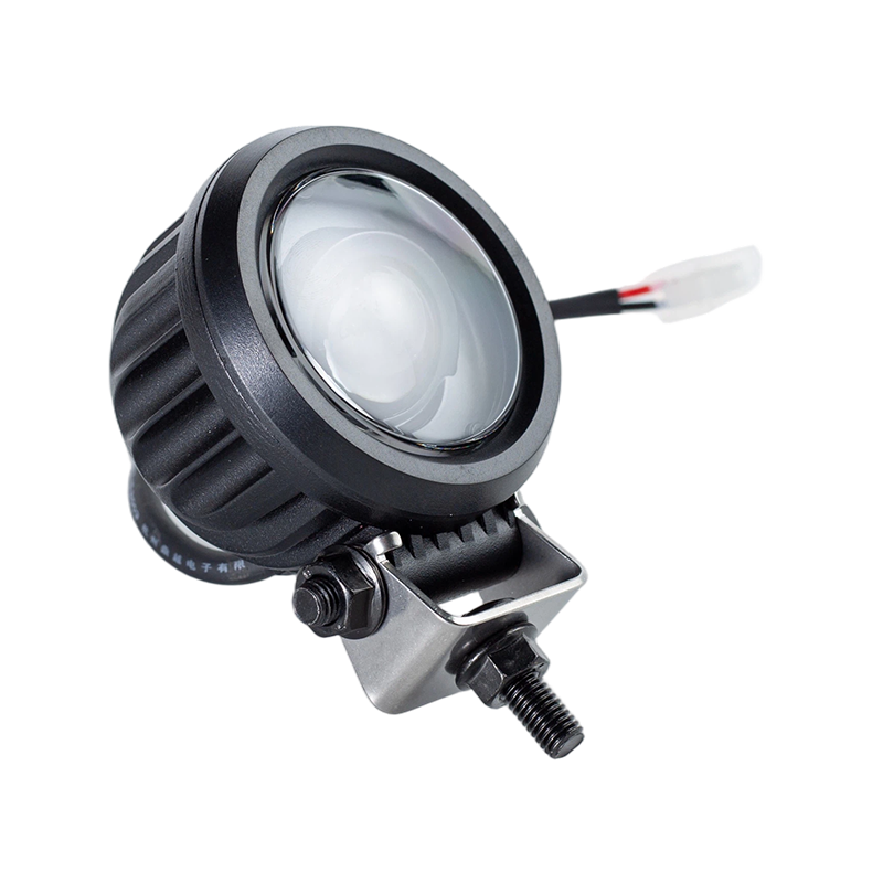 IP67 5W DC9-80V 비스듬한 둥근 파란 반점 지게차 안전 경고등