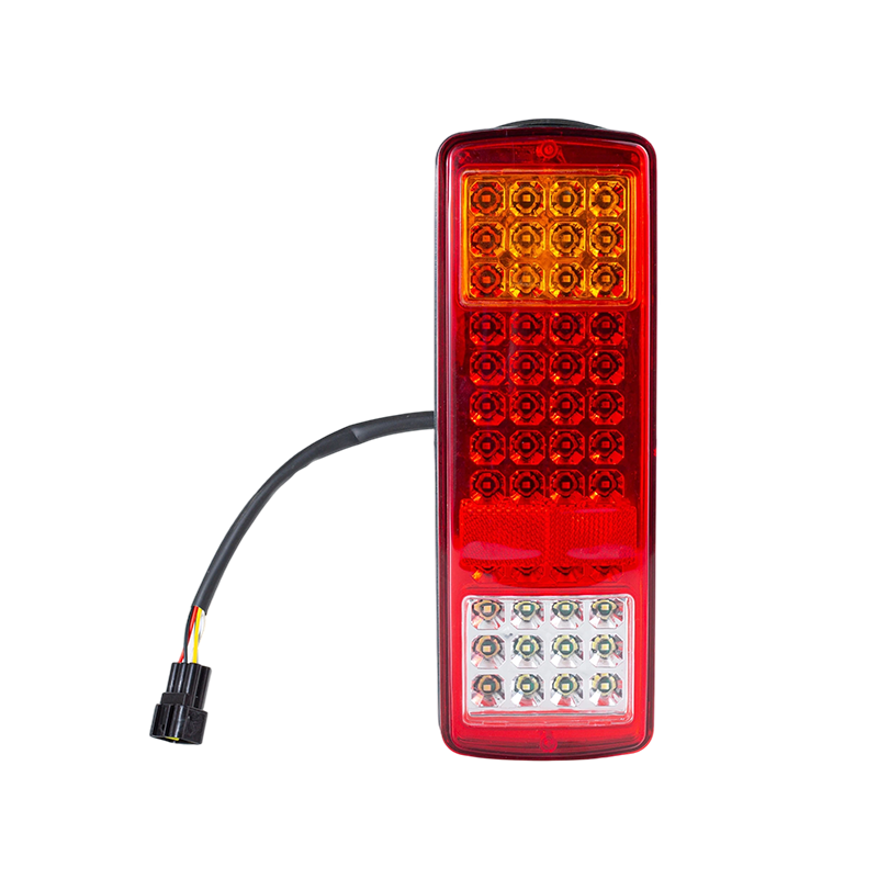 FLDJ-SSWD-002 IP55 6W DC12-24V 3색 일체형 LED 후미등 (방향 지시등 + 포지션 라이트 + 후진등)