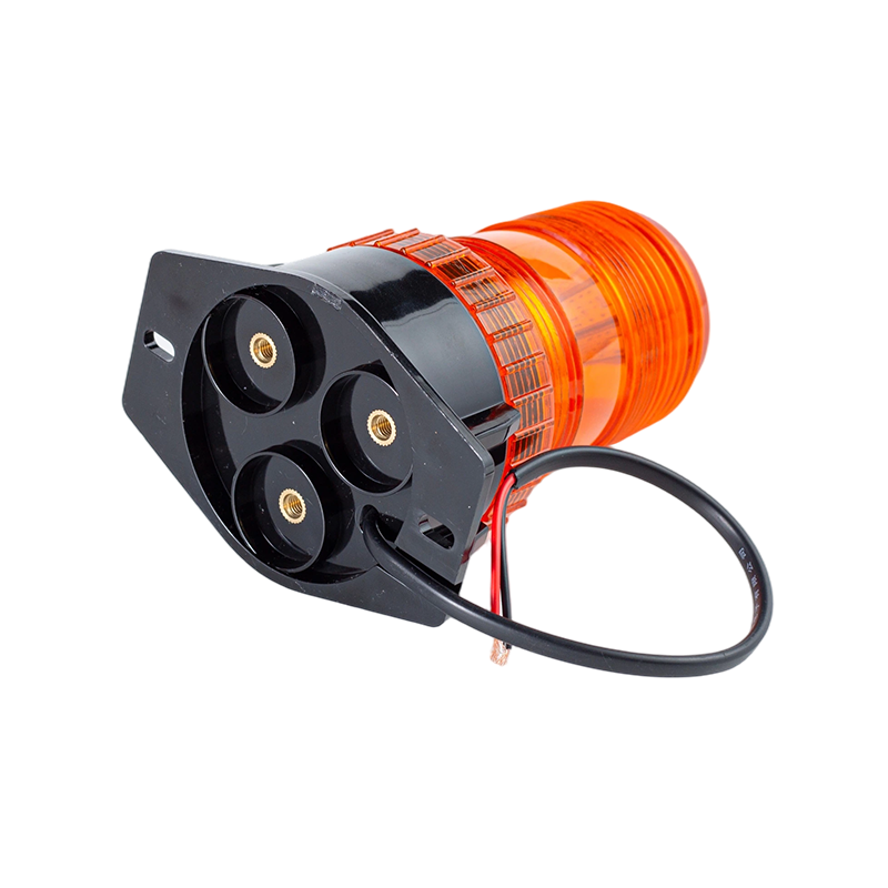지게차용 IP65 8W DC9-80V 360° 호박색 스트로브 비콘 경고등